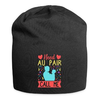 Childminder Need Au Pair Call Me Nanny - Jersey Beanie - black - Front