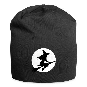 Cadeau du costume d’Halloween de la Sorcière Balai-Sorcière - Bonnet en jersey - noir - Devant