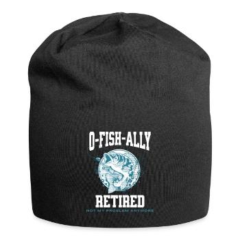 Jeu de mots Ofishally Retired - Bonnet en jersey - noir - Devant