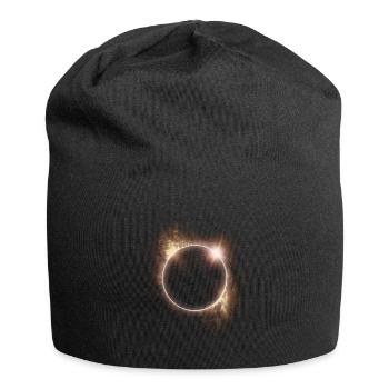 Éclipse solaire du cercle de feu - Bonnet en jersey - noir - Devant
