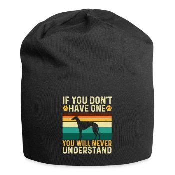 Lien de lévrier que tu ne comprendras jamais - Bonnet en jersey - noir - Devant