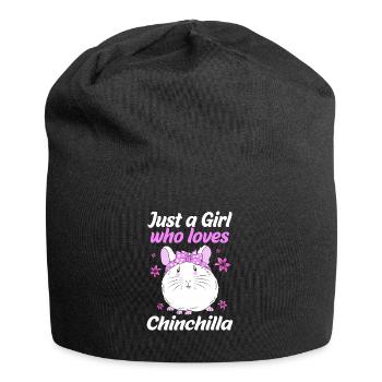 Chinchilla - Jersey-Beanie - Schwarz - Vorne