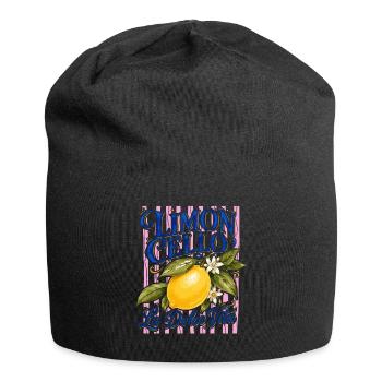 Limoncello La Dolce Vita Citron Italie Vintage - Bonnet en jersey - noir - Devant