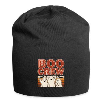 Geister-Halloween – Boo Crew - Jersey-Beanie - Schwarz - Vorne