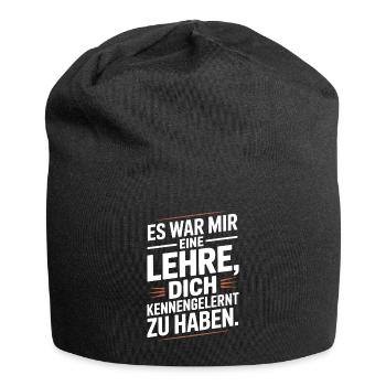 Lehre Dich Kennenzulernen Ex Freund Trennung Ex - Jersey-Beanie - Schwarz - Vorne