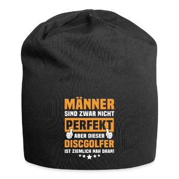 Lustige Discgolfer Sprüche - Jersey-Beanie - Schwarz - Vorne