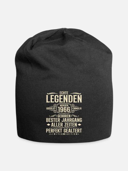 Jahrgang 1966 Geburtstag Absolut Einmalig - Jersey-Beanie - Schwarz
