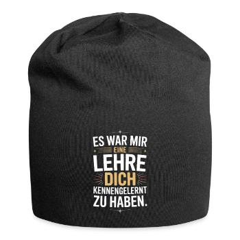 Lehre Dich Kennenzulernen Ex Freund Trennung Ex - Jersey-Beanie - Schwarz - Vorne