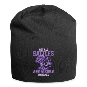 Les luttes invisibles d’Endalz contre la démence - Bonnet en jersey - noir - Devant