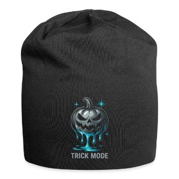 Trick-Modus-Kürbis - Jersey-Beanie - Schwarz - Vorne