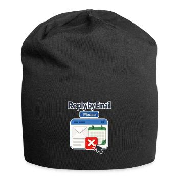 Arbeitsplatzhumor Antwort per E-Mail Bitte, Kalender De - Jersey-Beanie - Schwarz - Vorne