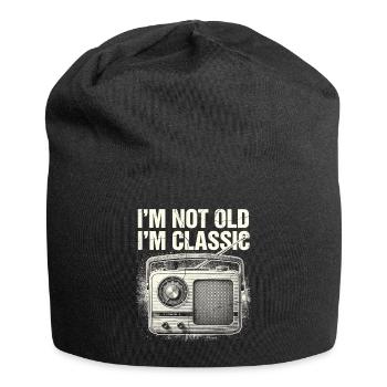 Nicht alt, ich bin klassisches Radio - Jersey-Beanie - Schwarz - Vorne