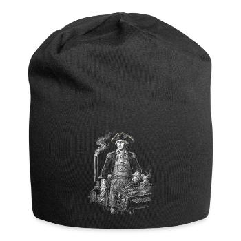 George Washington beim BBQ Grillen - Jersey-Beanie - Schwarz - Vorne