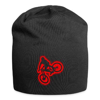Downhill Bike Mountainbike MTB Herren Jungen - Jersey-Beanie - Schwarz - Vorne