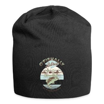 Vintage Fishing Retirement - Jersey Beanie - black - Front