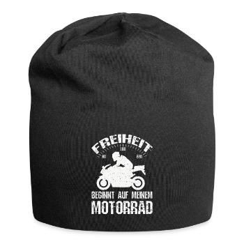 Freiheit Motorrad - Jersey-Beanie - Schwarz - Vorne