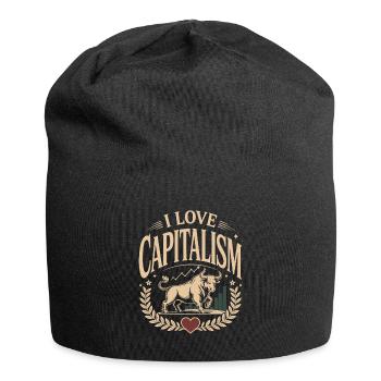 I Love Capitalism Entrepreneurs Stocks Capitalism - Jersey Beanie - black - Front