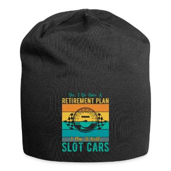 Retirement Plan Build Slot Cars Slotracing Gift - Jersey-Beanie - Schwarz - Vorne
