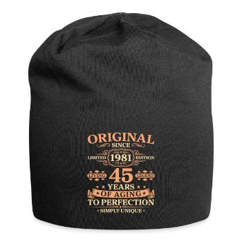 Original since 1981 Birthday 45 Years - Jersey Beanie - black - Front