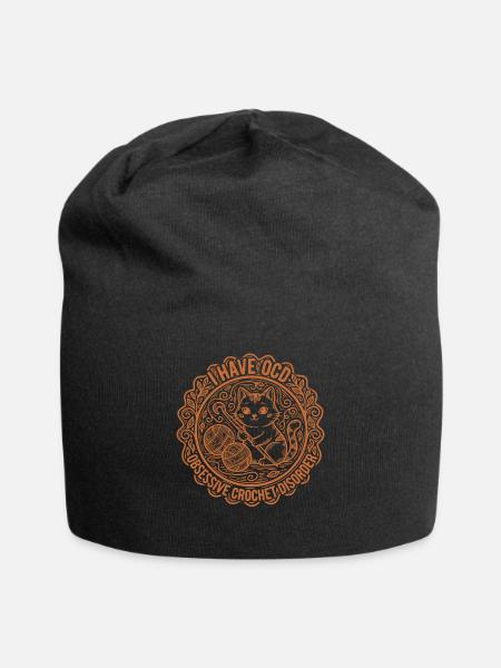 Ich habe einen zwanghaften, obsessiven Häkelliebhaber, - Jersey-Beanie - Schwarz