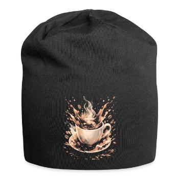 Hot Beans Art Splash Kaffeetasse - Jersey-Beanie - Schwarz - Vorne