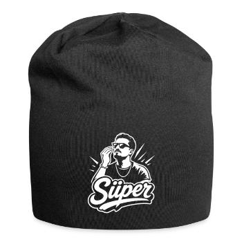 Süper Script Wordmark Youth Word - Jersey Beanie - black - Front