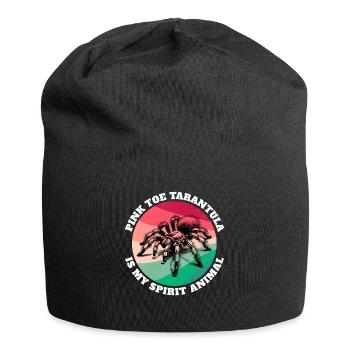 Pinkzeh Rosafuss Tarantel Sprüche - Jersey-Beanie - Schwarz - Vorne
