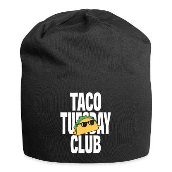 Taco Tuesday Club mit cooler Sonnenbrille - Jersey-Beanie - Schwarz - Vorne