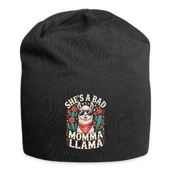 She's a Bad Momma Llama - Jersey Beanie - black - Front