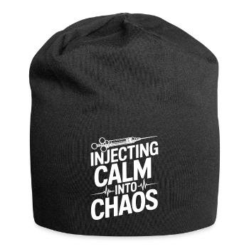 Anesthesiologist Calm Into Chaos Anesthesia - Jersey Beanie - black - Front