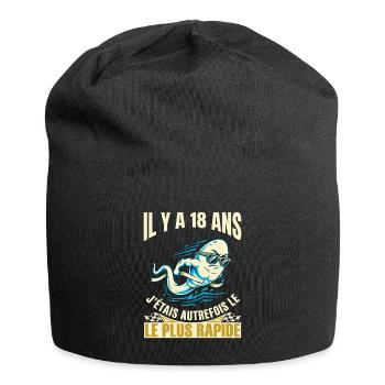 Anniversaire 18 Ans Humour Le Plus Rapide - Bonnet en jersey - noir - Devant