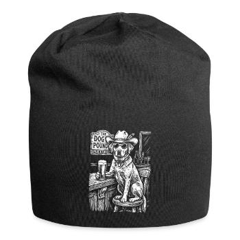 Cowboy Dog Beer Funny Labrador - Jersey-Beanie - Schwarz - Vorne
