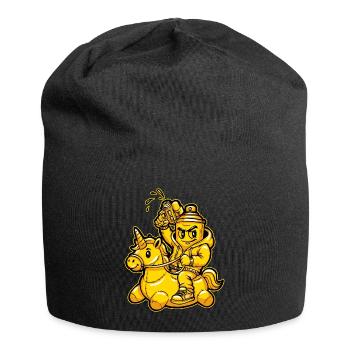 Graffiti Unicorn Humor - Jersey Beanie - black - Front
