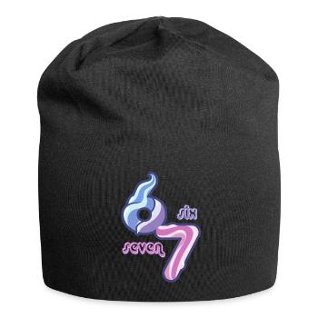 Candy Swirl 67 meme Neon Doodle - Jersey Beanie - black - Front