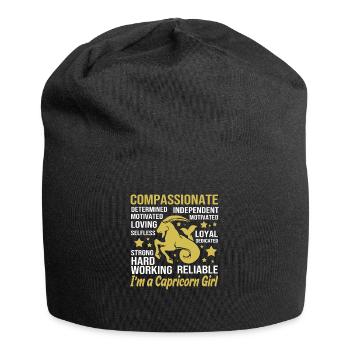 Zodiac sign Capricorn - Jersey Beanie - black - Front