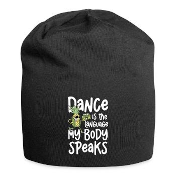 Dancing is the language my body speaks - Jersey Beanie - black - Front