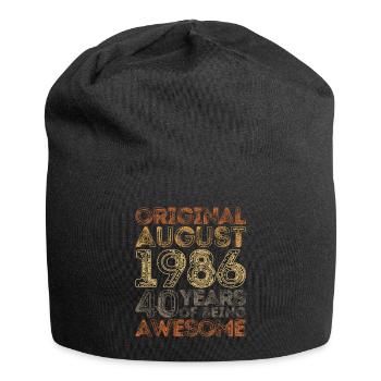 August 1986: 40 Years of Being Awesome - Jersey Beanie - black - Front