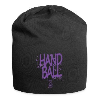 Handball Graffiti with Heart - Jersey Beanie - black - Front