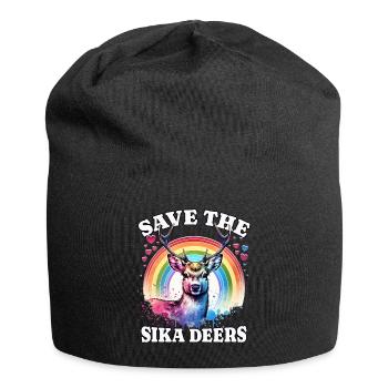 Sikahirsch Save Sika Deer - Jersey Beanie - black - Front
