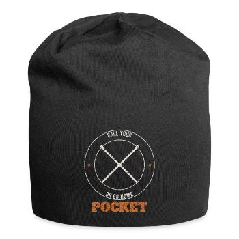 Call Your Pocket Badge - Jersey Beanie - black - Front