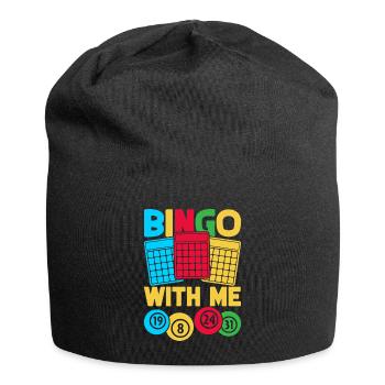 Bingo Game Bingo With Me Bingo - Jersey Beanie - black - Front