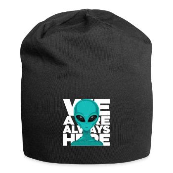 We Are Always Here Alien Extraterrestrial Science - Jersey Beanie - black - Front