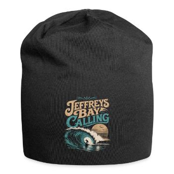 Jeffreys Bay Surfing - Jersey Beanie - black - Front