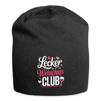Wine Delicious Wine Club Amateurs de vin Vin rouge - Bonnet en jersey - noir - Devant