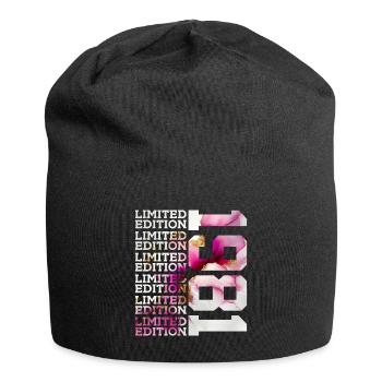 LIMITED EDITION 1981 - 45 YEARS - 45TH BIRTHDAY - Jersey Beanie - black - Front