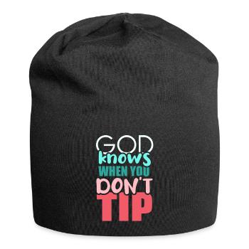 waiter bartender bartender bartender barchef - Jersey Beanie - black - Front