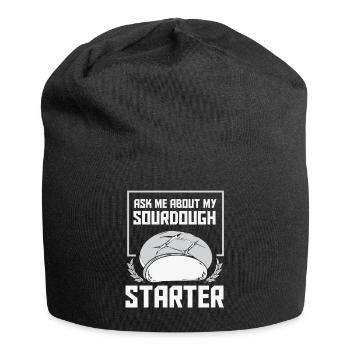 Bread Baker Bakery Bread Roll Baking - Jersey Beanie - black - Front