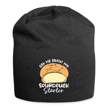 Bread Baker Bakery Bread Roll Baking - Jersey Beanie - black - Front