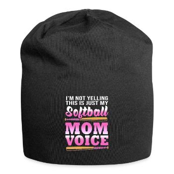 Softball Mom Softball Mom - Jersey Beanie - black - Front