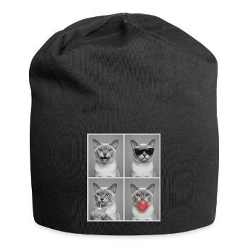 Cats European Burmese Cat - Jersey Beanie - black - Front